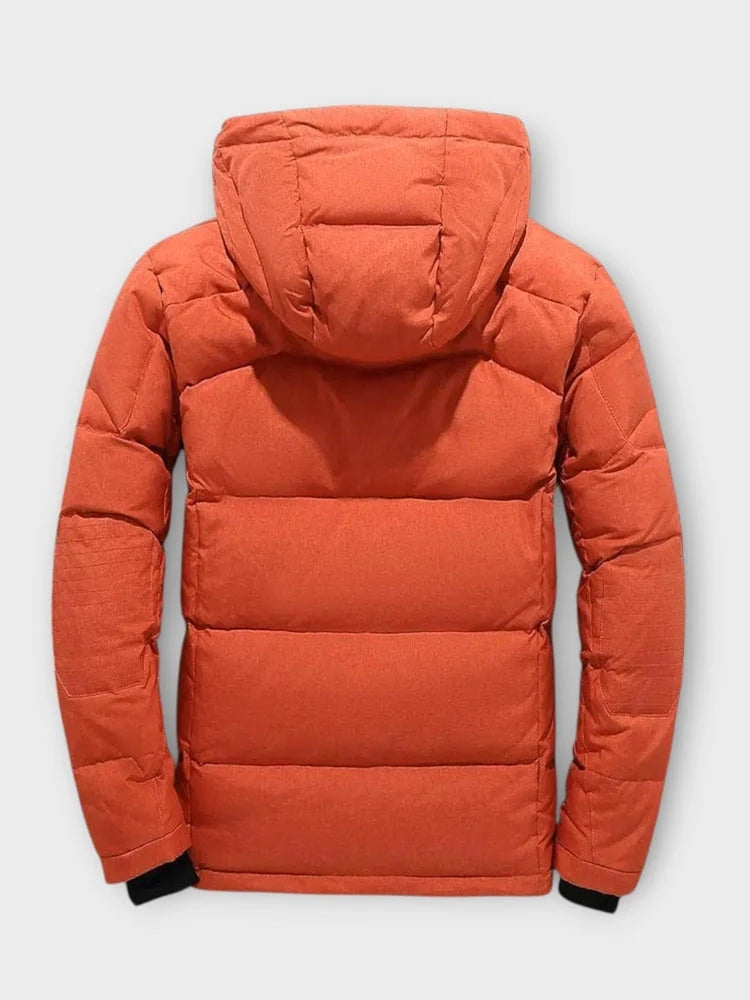 Men's Insulated Puffer Jacket Hooded Weather-Resistant 5