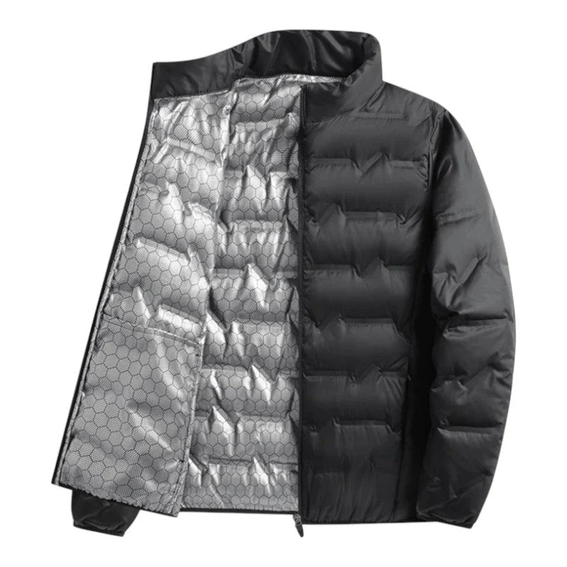 Men's Down Jacket Quilted Insulated Lightweight Puffer High Collar 6