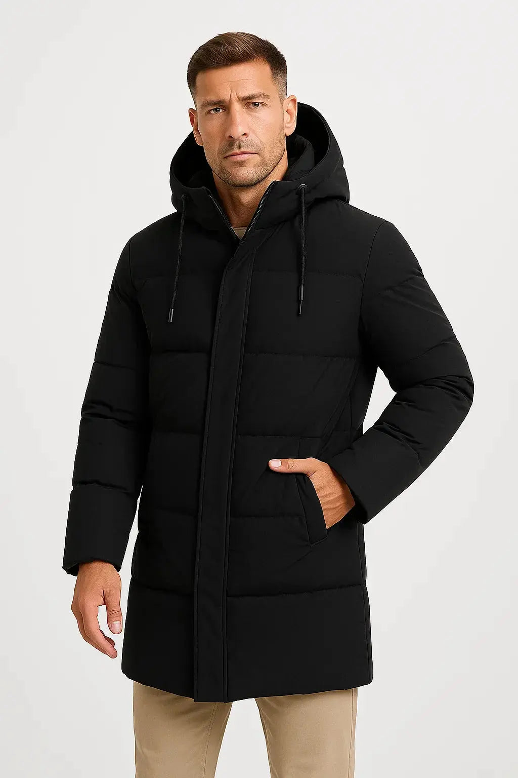 Men's Puffer Jacket Insulated Waterproof Winter 0