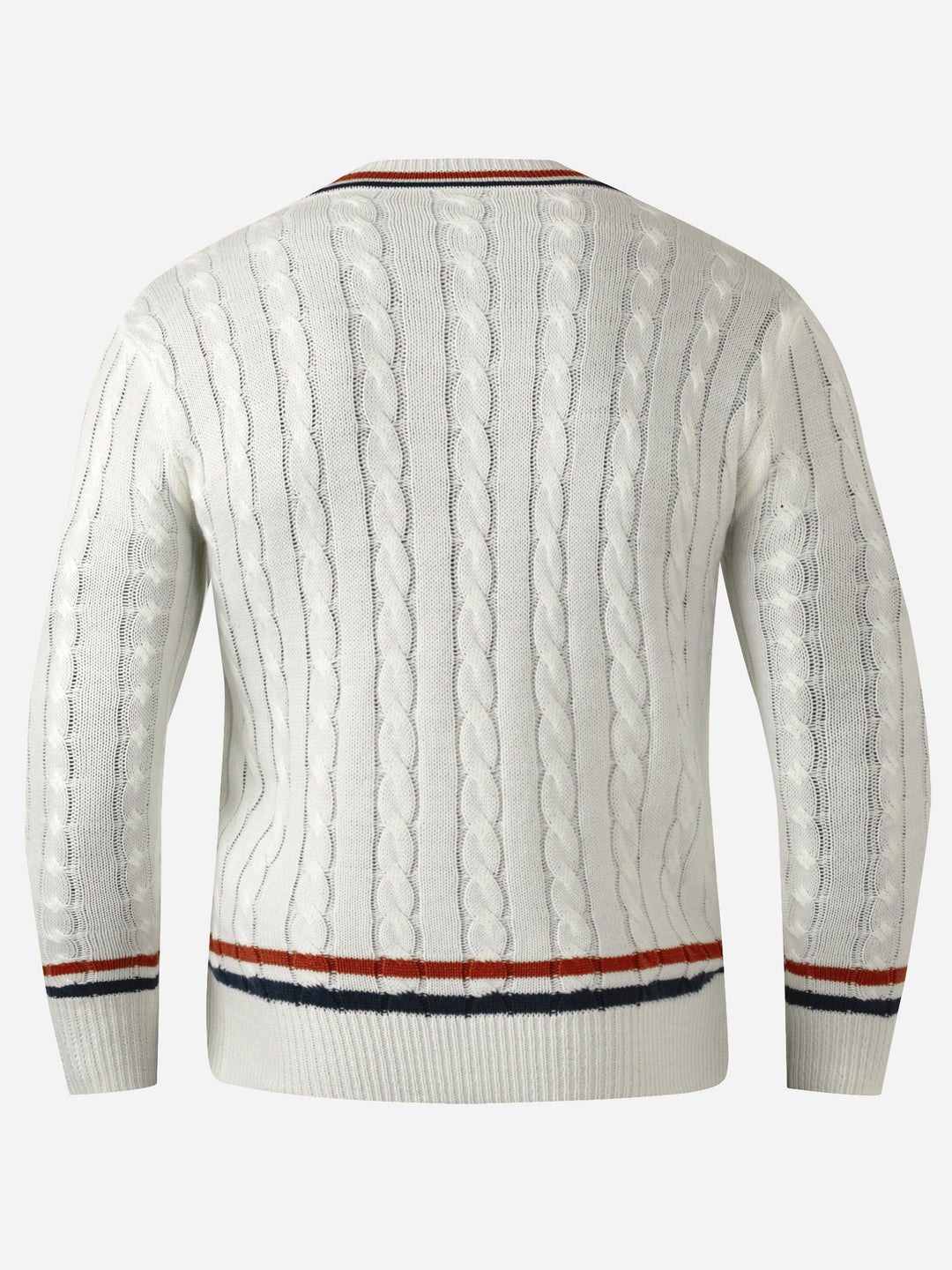 Men's Preppy V-Neck Regular Fit Sweater Polyester 8