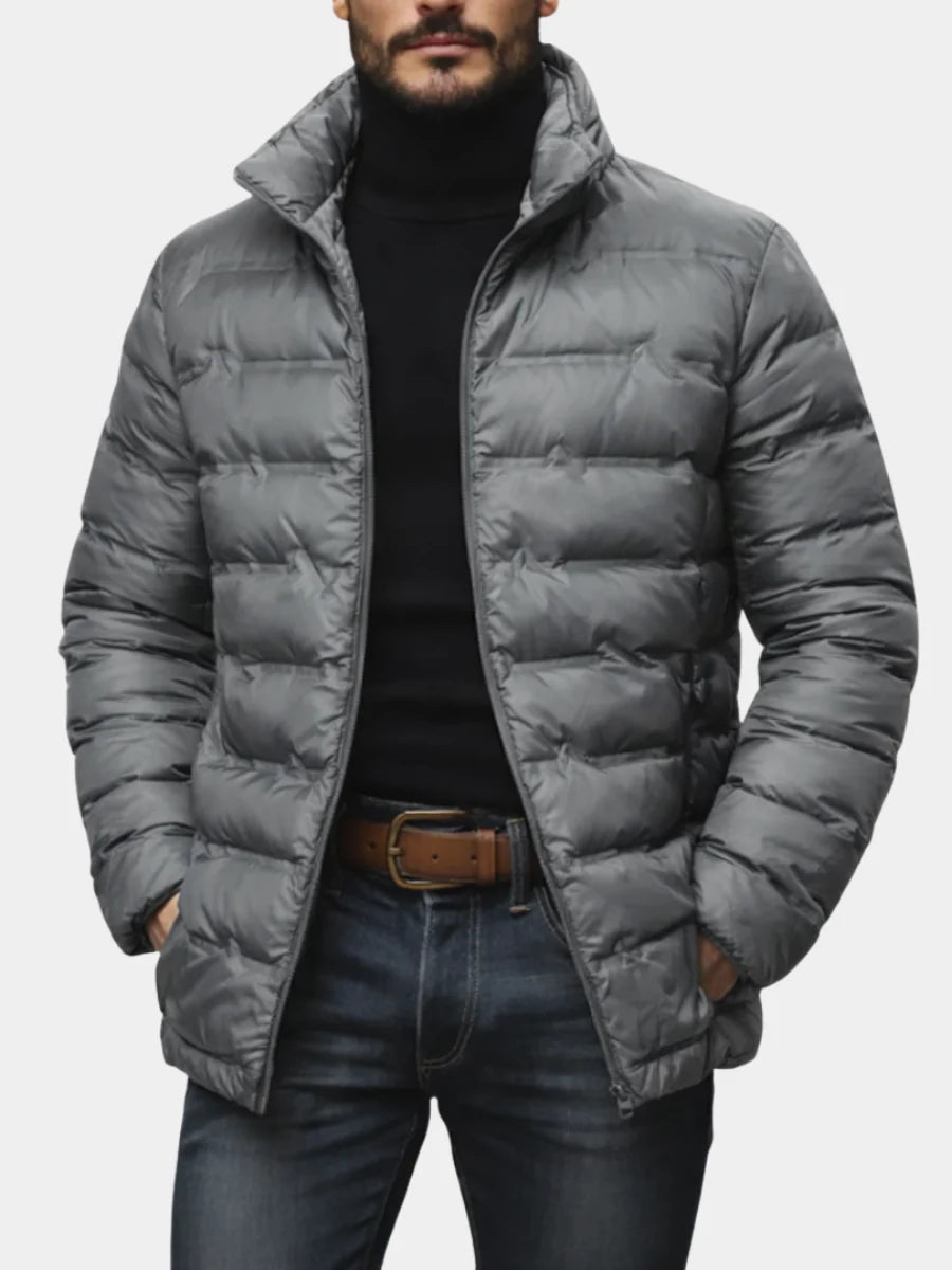 Men's Puffer Jacket Quilted Insulated Lightweight Synthetic 1