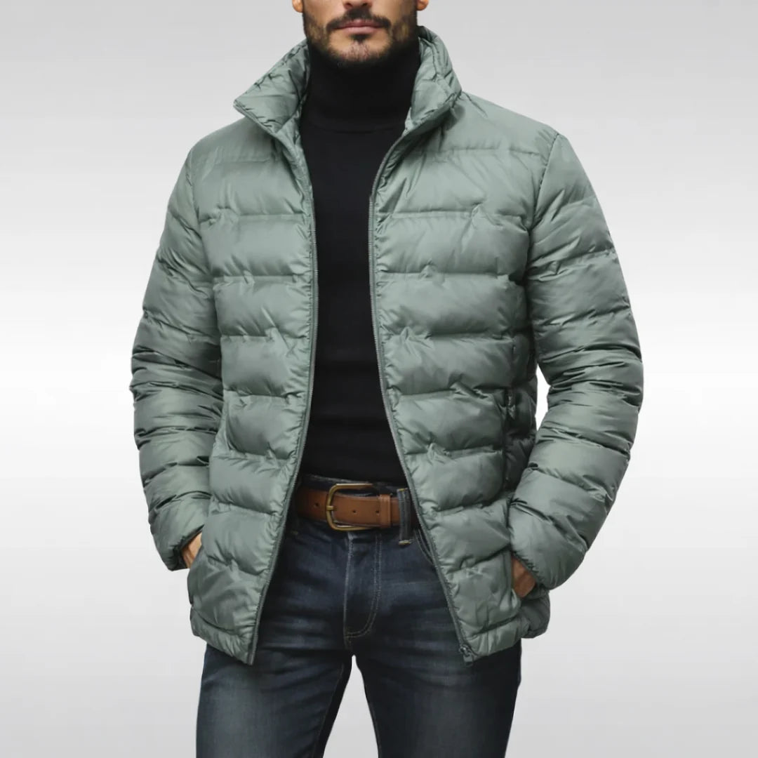 Men's Puffer Jacket Quilted Insulated Lightweight Synthetic 4