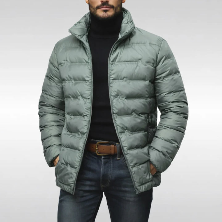 Men's Puffer Jacket Quilted Insulated Lightweight Synthetic 4
