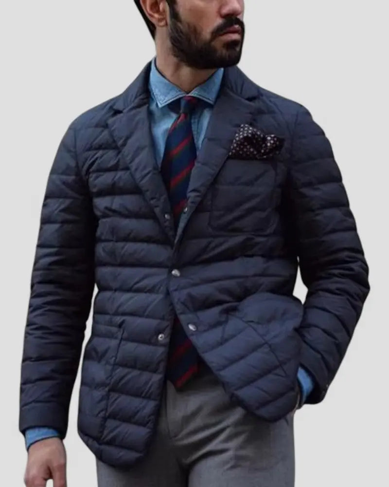 Men's Puffer Jacket Quilted Lightweight Smart Casual 0