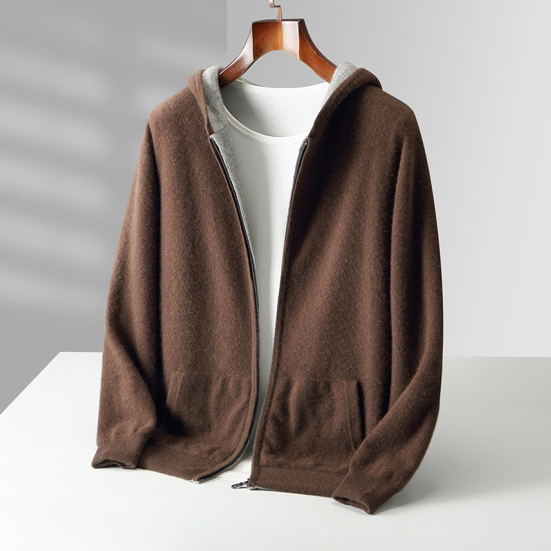 Men's Reversible Lightweight Hooded Hoodie Knit 0