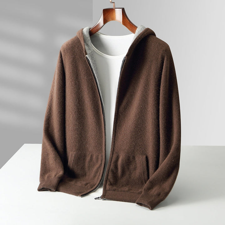 Men's Reversible Lightweight Hooded Hoodie Knit 0