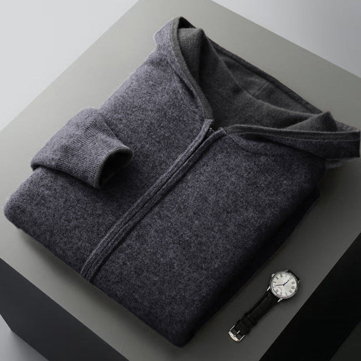 Men's Reversible Lightweight Hooded Hoodie Knit 11