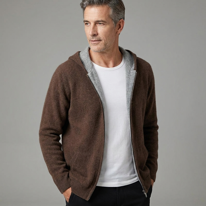 Men's Reversible Lightweight Hooded Hoodie Knit 12