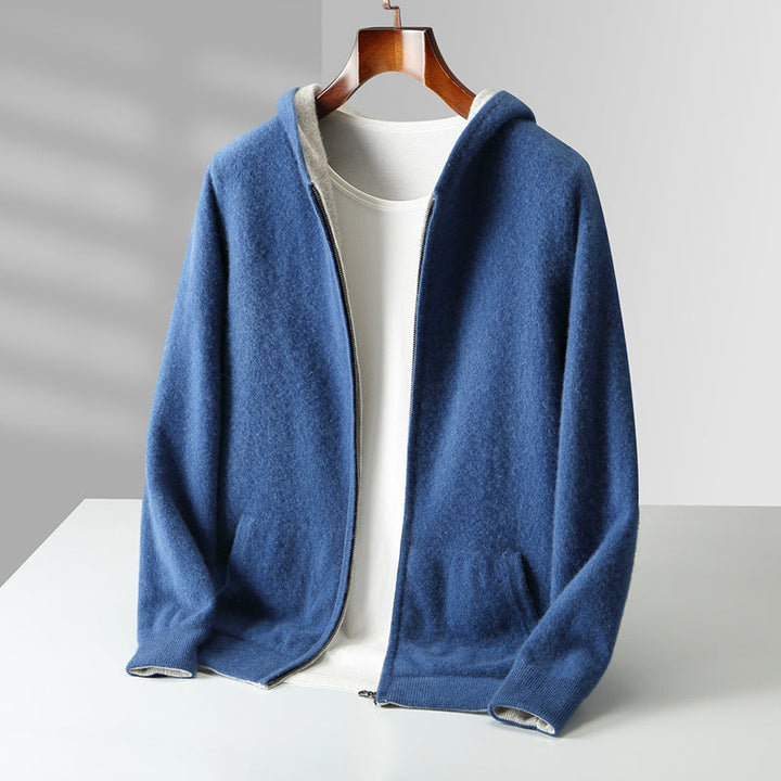 Men's Reversible Lightweight Hooded Hoodie Knit 9