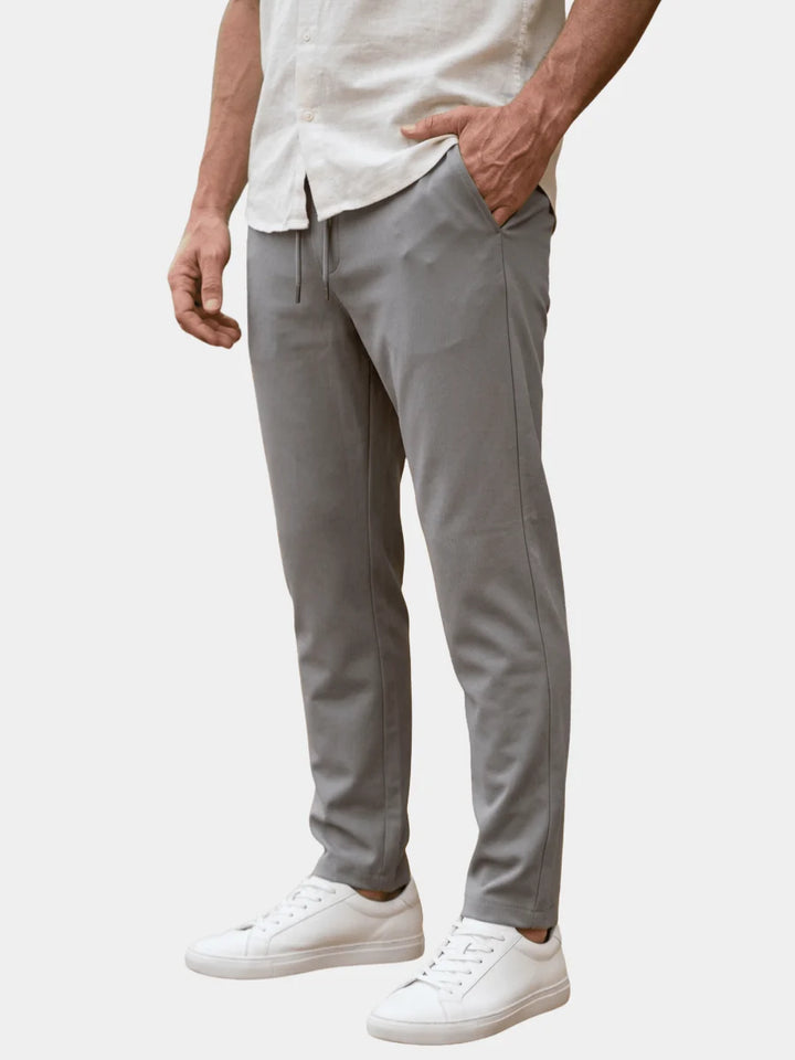 Mens Trousers Slim Tapered Stretch Performance Fiber 1