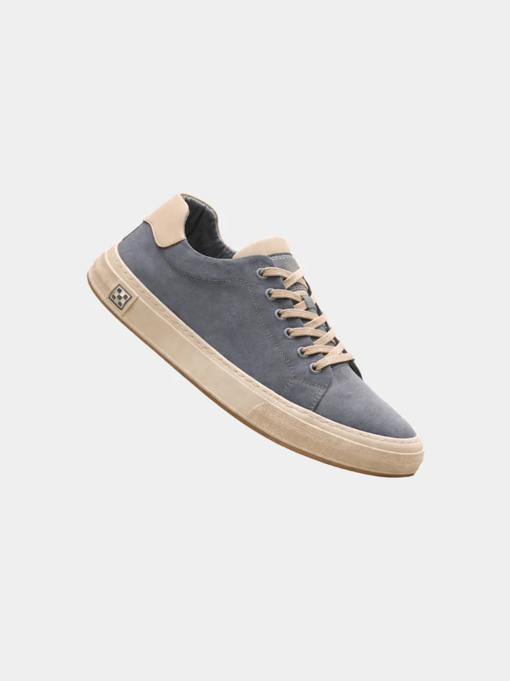 Mens Trainers Structured Low-Top Stitched Detail Canvas 1