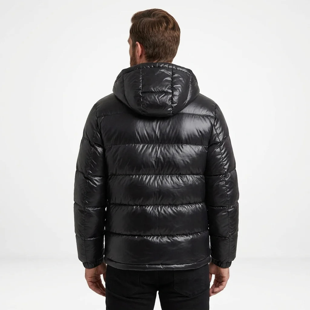 Men's Structured Puffer Jacket Full Zip Winter 4