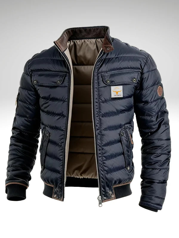 Men's Puffer Jacket Urban Quilted Durable Fabric 0