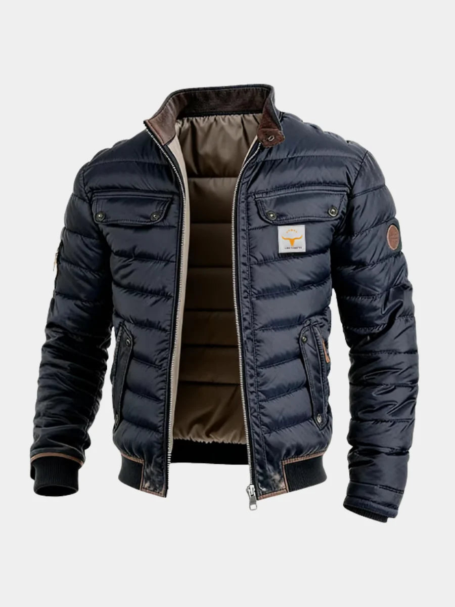 Men's Puffer Jacket Urban Quilted Durable Fabric 1