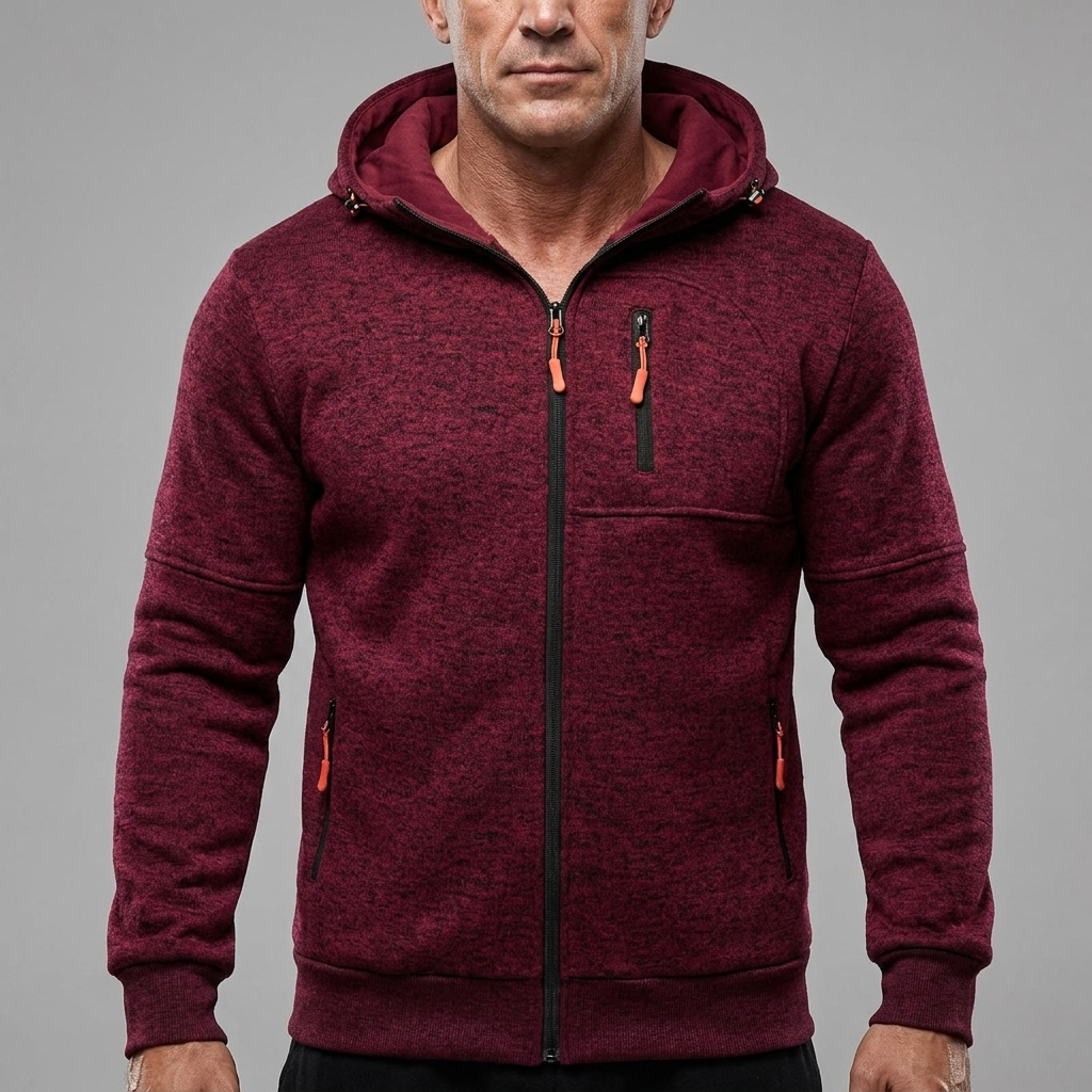 Men's Casual Full-Zip Fleece Jacket Athletic Fit Soft Fleece 11