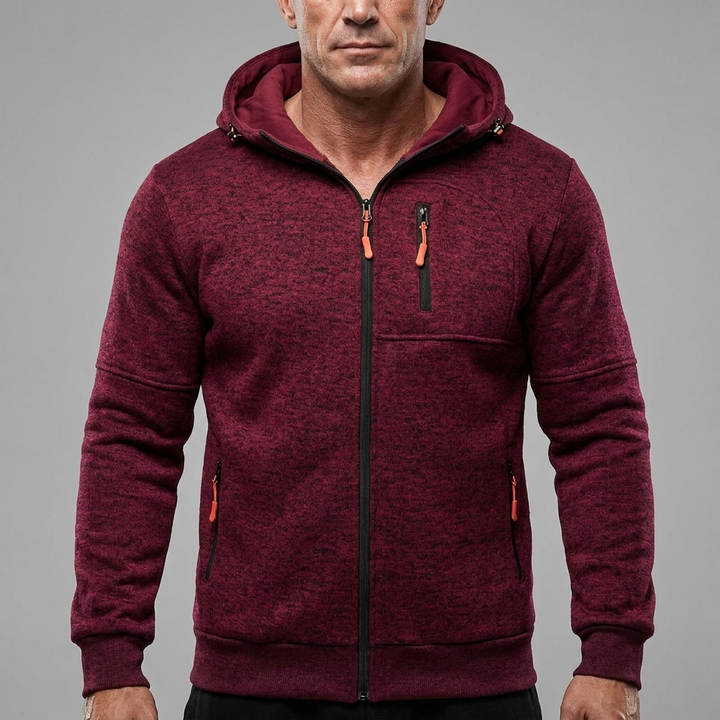 Men's Casual Full-Zip Fleece Jacket Athletic Fit Soft Fleece 11