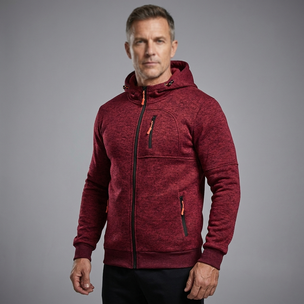 Men's Casual Full-Zip Fleece Jacket Athletic Fit Soft Fleece 9