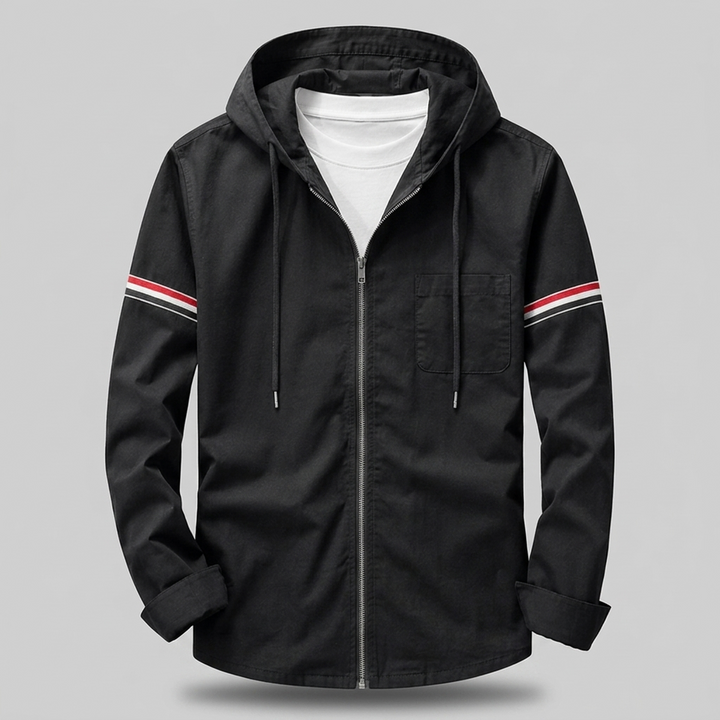 Mens Casual Hooded Lightweight Jacket Premium Linen 3