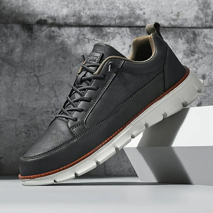 Mens Trainers Casual Lightweight Support Leather 2