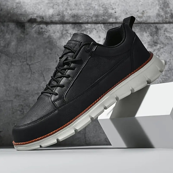Mens Trainers Casual Lightweight Support Leather 4