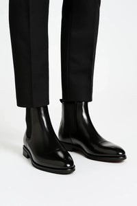 Mens Classic Chelsea Boots Premium Leather Everyday Wear