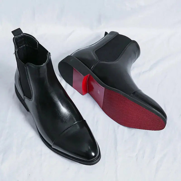Mens Classic Chelsea Boots Premium Leather Everyday Wear 2