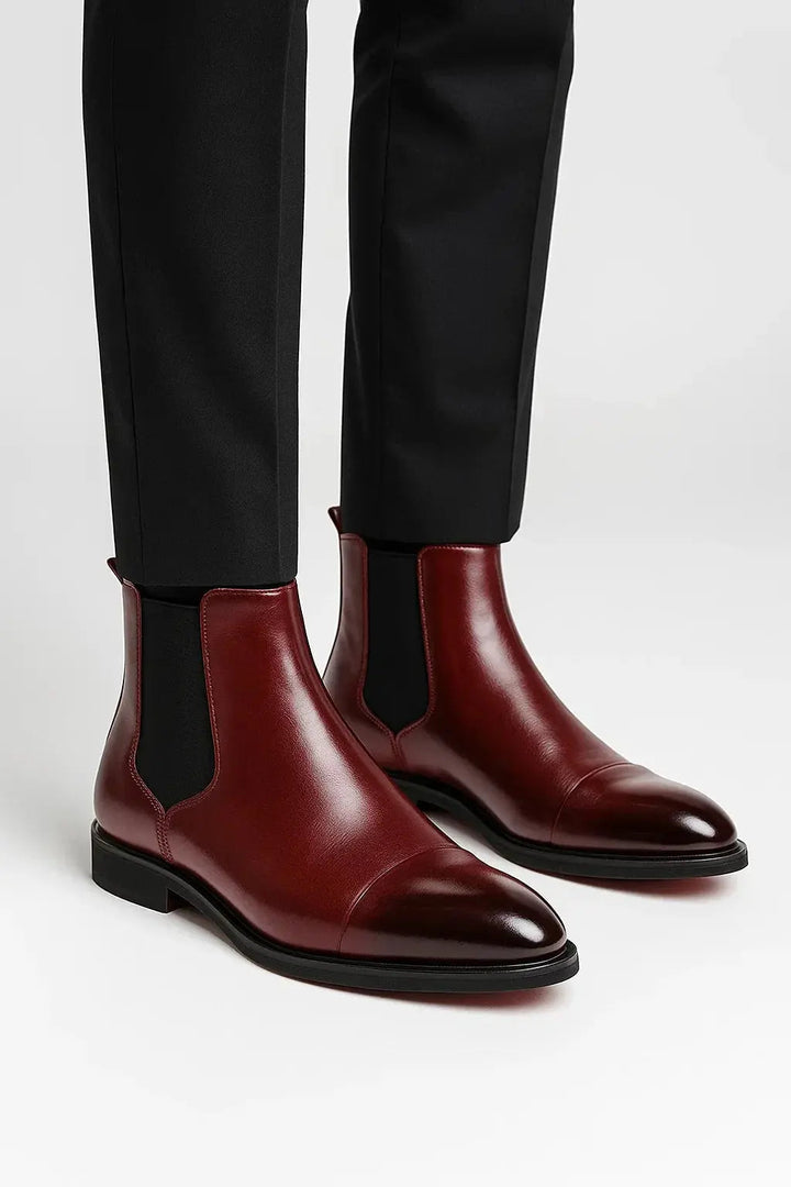 Mens Classic Chelsea Boots Premium Leather Everyday Wear 3