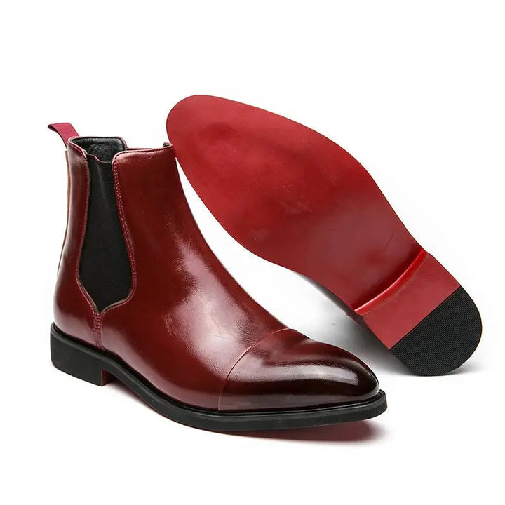 Mens Classic Chelsea Boots Premium Leather Everyday Wear 4
