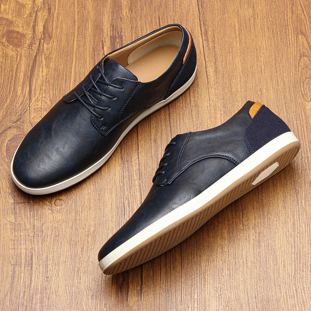 Mens Trainers Classic Leather Casual Durable 3