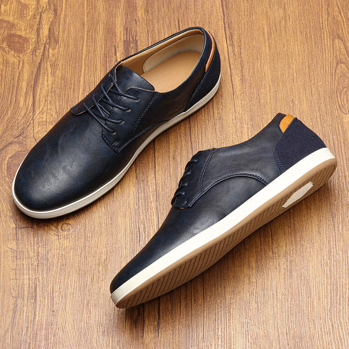Mens Trainers Classic Leather Casual Durable 3
