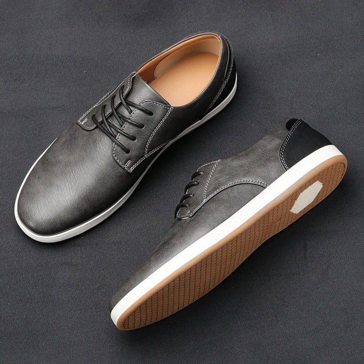 Mens Trainers Classic Leather Casual Durable 4