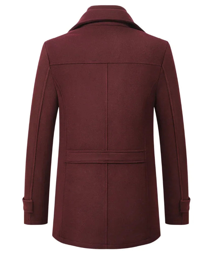 Mens Classic Tailored Wool Coat Lightweight Premium Wool 3