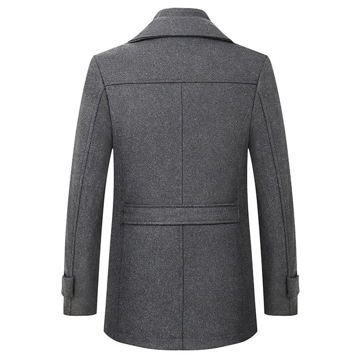 Mens Classic Tailored Wool Coat Lightweight Premium Wool 5