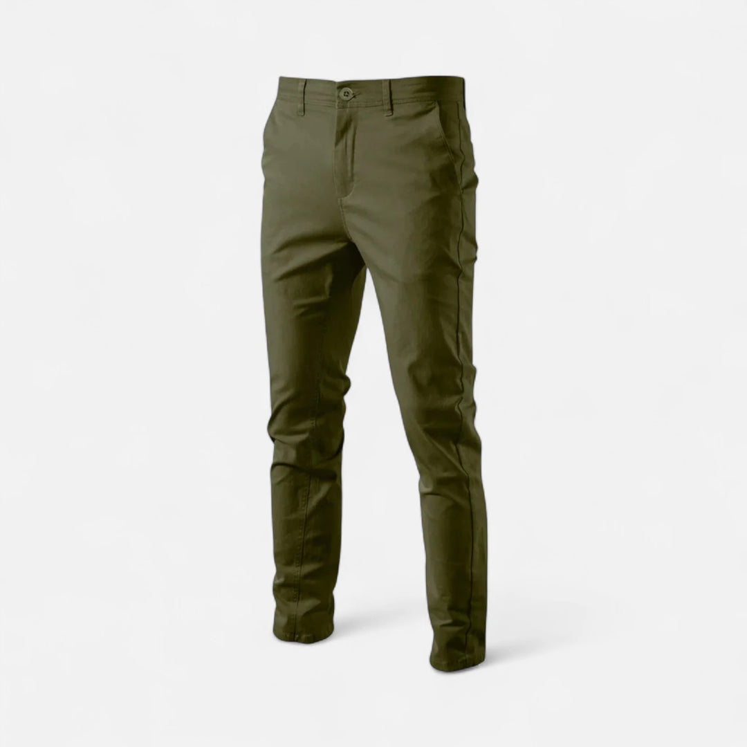Mens Trousers Tailored Smart Casual Chino Cotton Blend 0