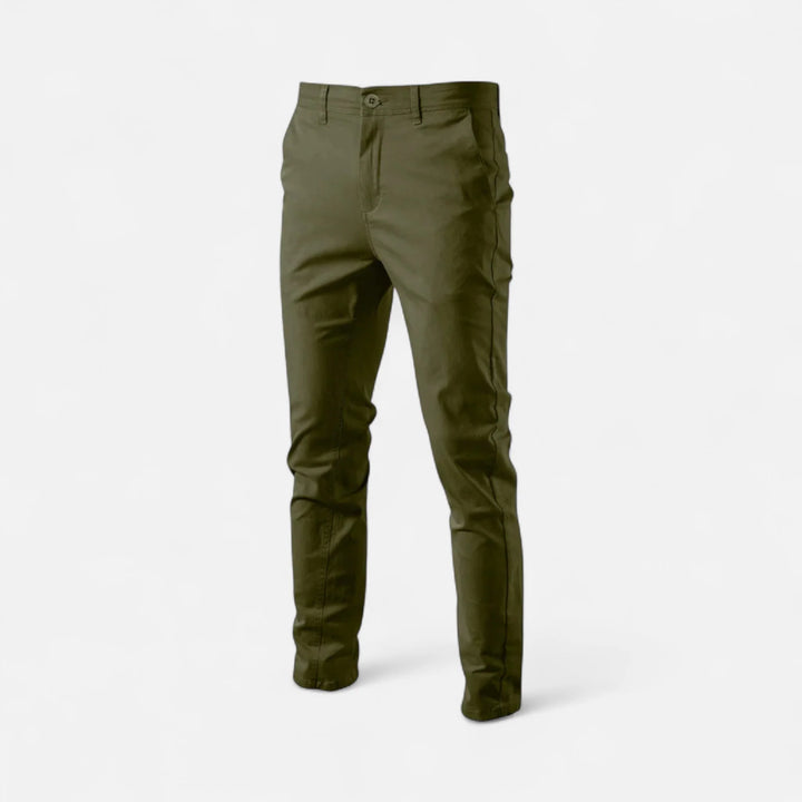 Mens Trousers Tailored Smart Casual Chino Cotton Blend 0