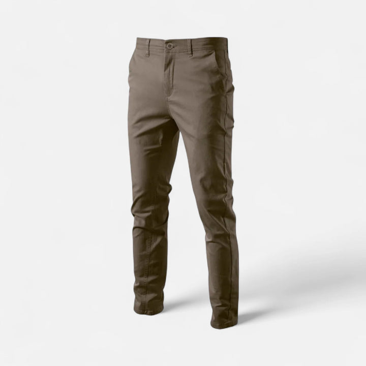 Mens Trousers Tailored Smart Casual Chino Cotton Blend 3