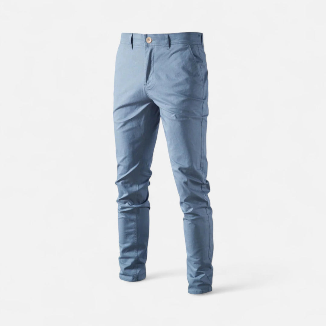 Mens Trousers Tailored Smart Casual Chino Cotton Blend 5