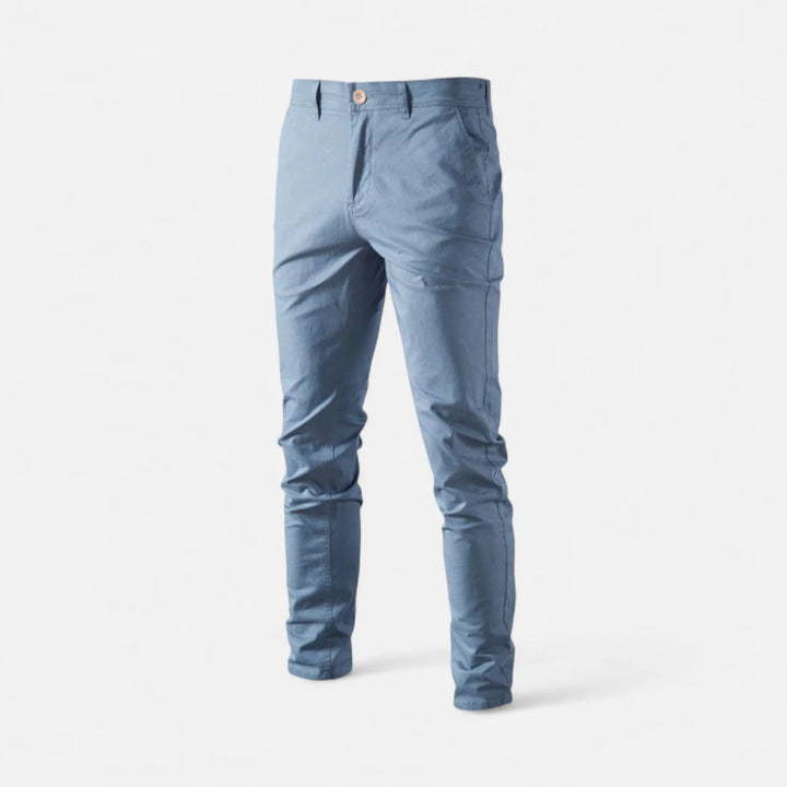 Mens Trousers Tailored Smart Casual Chino Cotton Blend 5