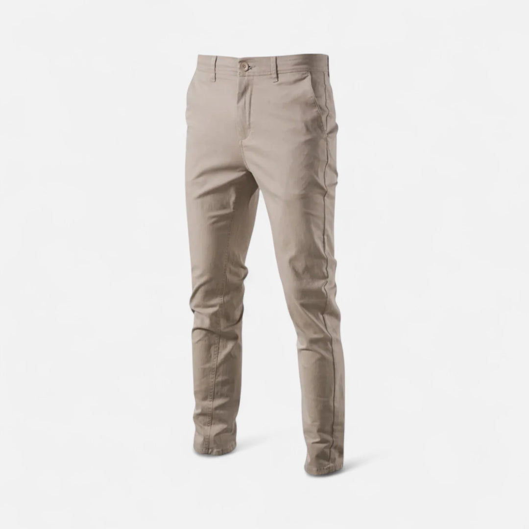 Mens Trousers Tailored Smart Casual Chino Cotton Blend 7