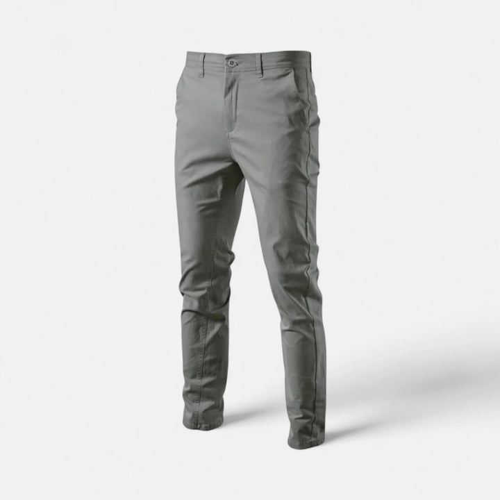 Mens Trousers Tailored Smart Casual Chino Cotton Blend 9