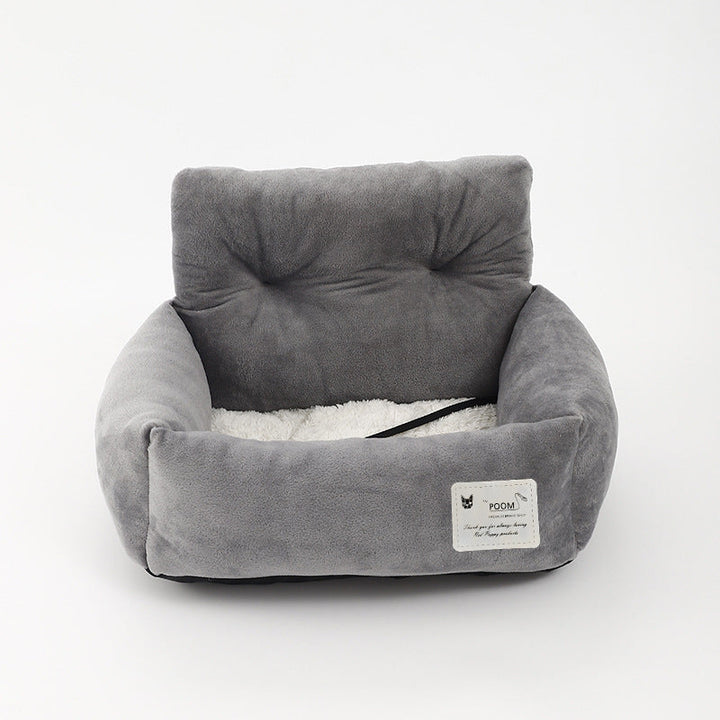 Dog Car Seat – Booster Seat for Small Dogs with Soft Lining &amp; Strap, Easy Install, S or L – CozyCanine