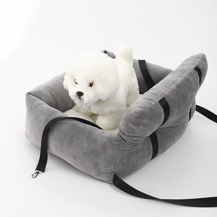 Dog Car Seat – Booster Seat for Small Dogs with Soft Lining &amp; Strap, Easy Install, S or L – CozyCanine