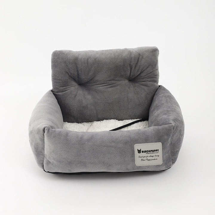 Dog Car Seat – Booster Seat for Small Dogs with Soft Lining &amp; Strap, Easy Install, S or L – CozyCanine