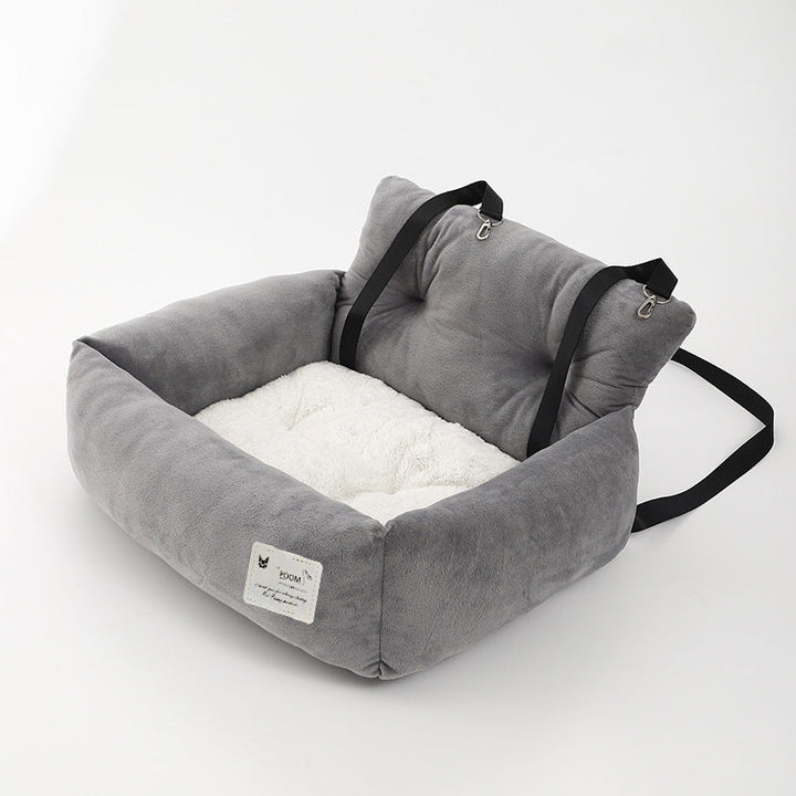 Dog Car Seat – Booster Seat for Small Dogs with Soft Lining &amp; Strap, Easy Install, S or L – CozyCanine