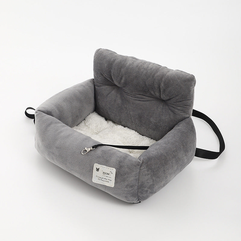 Dog Car Seat – Booster Seat for Small Dogs with Soft Lining &amp; Strap, Easy Install, S or L – CozyCanine