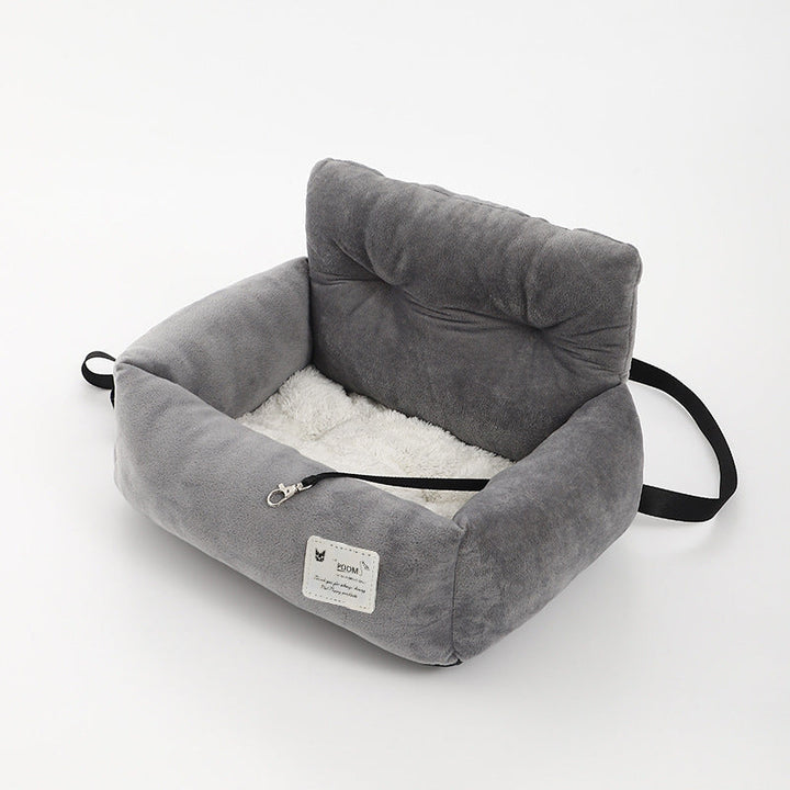Dog Car Seat – Booster Seat for Small Dogs with Soft Lining &amp; Strap, Easy Install, S or L – CozyCanine