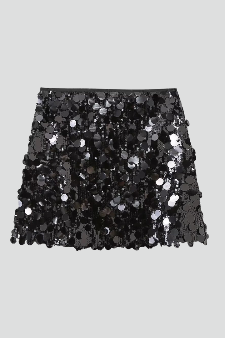 Vienna | Women's Sequin Embellished Mini Skirt