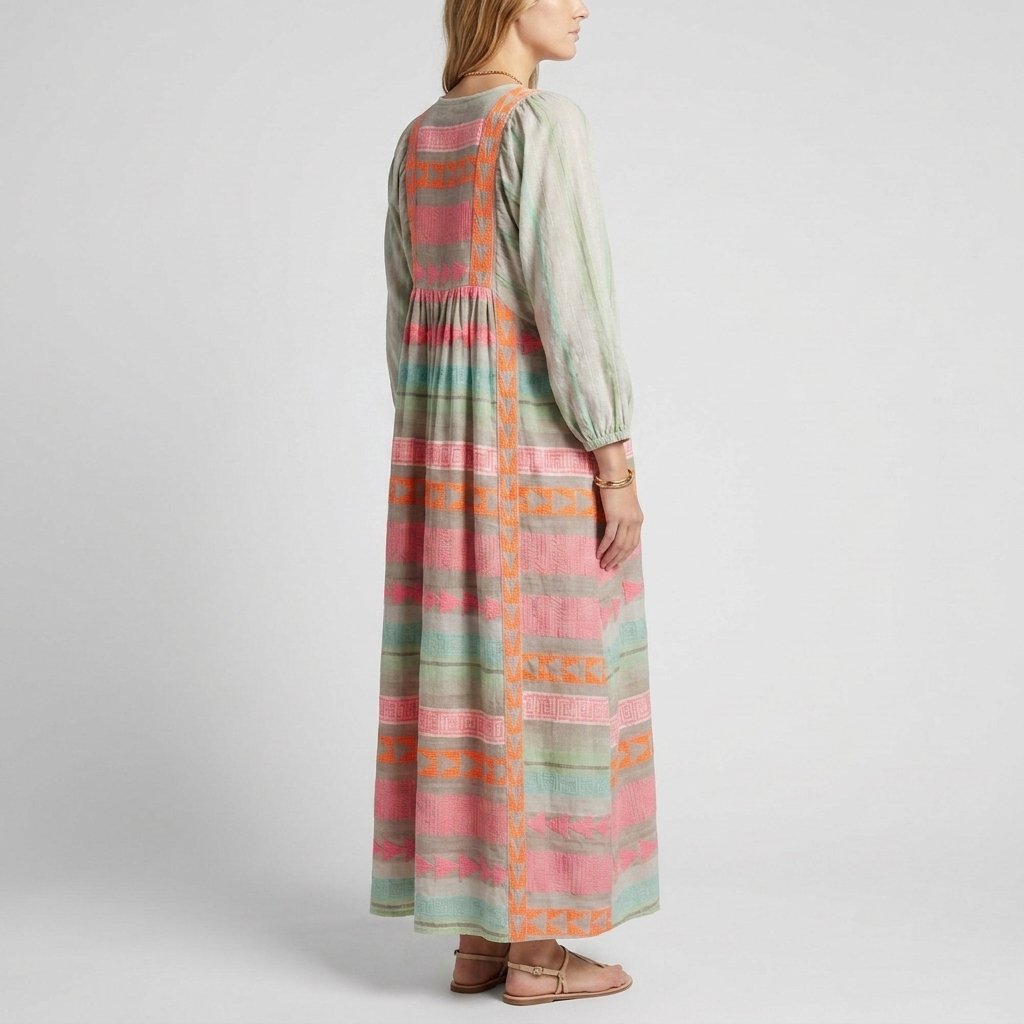 Tribal Print Summer Smock Dress 3