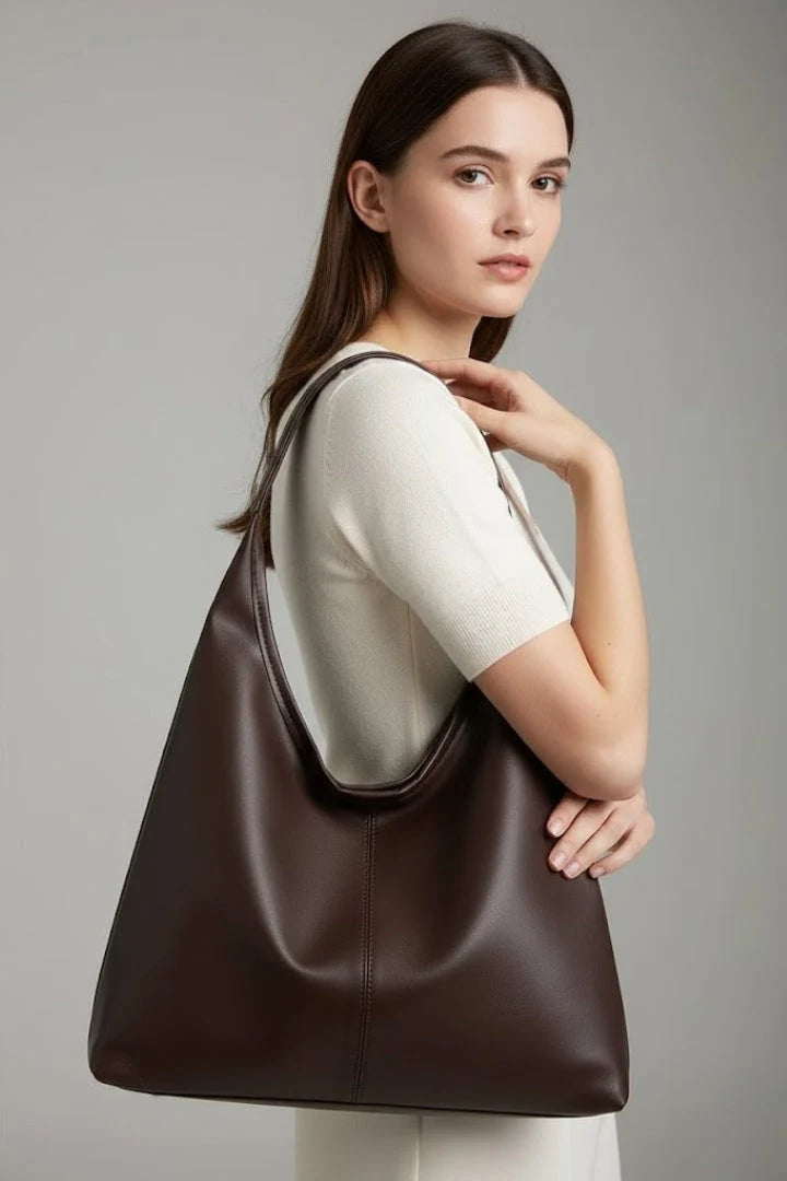 Women’s Classic Tote Bag Large Inner Pocket Faux Leather 0