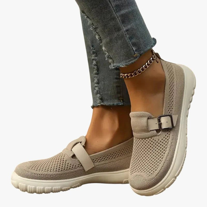 Womens Breathable Slip-On Comfortable Walking Shoes Mesh 0